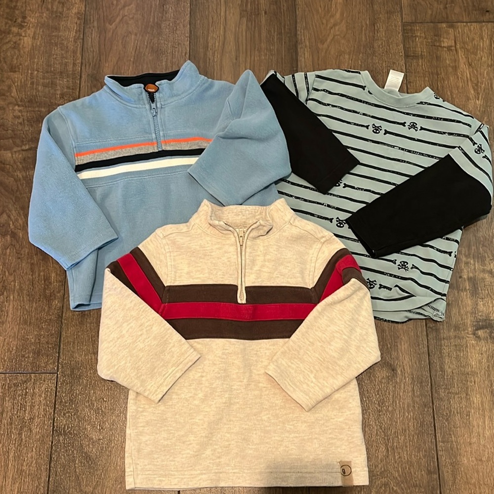 Lot of 3 Gymboree winter long-sleeved shirts. Size 3T